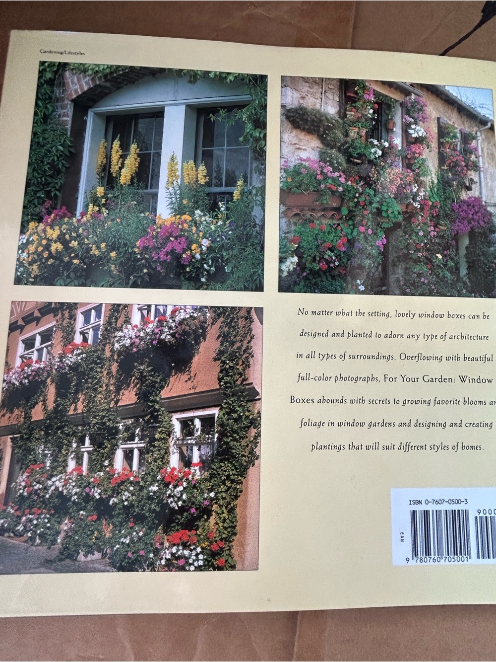 Window Boxes Garden Book - Floral Cover - Picture 2 of 2